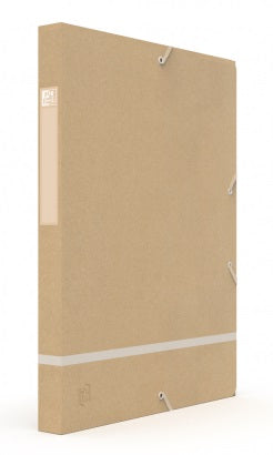 Mapa Carton Reciclat, Cu Elastic, 25mm Latime, Oxford Touareg - Kraft/alb