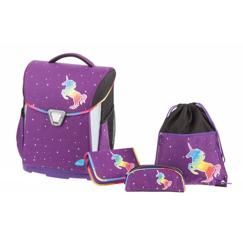 Set Ghiozdan Etui Penar si Sac Sport Schneiders Magic Dream, 31x40x22 cm, Violet, Poliester, Set pentru Scoala, Set Genti Scoala, Rucsac Scoala, Rucsacuri Scoala, Ghiozdane Scoala, Set Ghiozdan si Penar, Set Rucsac Penar, Ghiozdan Echipat, Ghiozdane Elevi