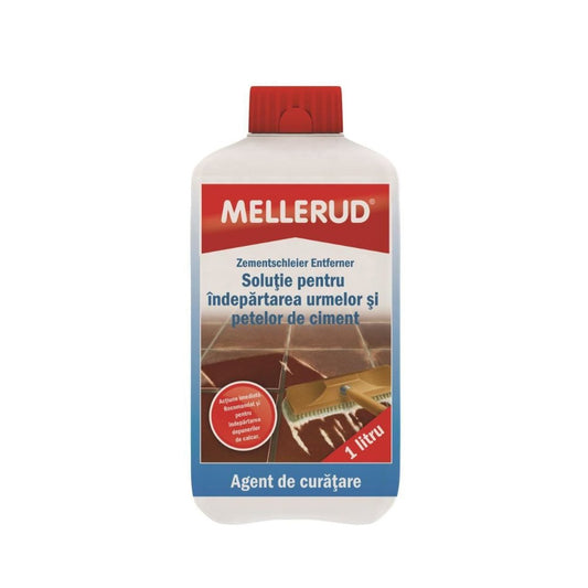 Solutie Indepartare Pete de Ciment Mellerud, 1 L, Solutie Curatare Ciment, Solutie Curatare Pete de Ciment, Solutie Curatare Urme de Ciment, Detergent Curatare Ciment, Detergent Pete Ciment, Detergent Urme Ciment, Detergenti Curatare Ciment