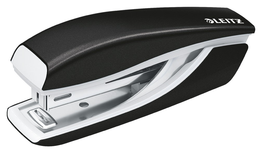 Capsator Metalic Leitz Wow 5528 Mini Nexxt Series, 10 Coli, 1000 Capse P2 Incluse, Negru