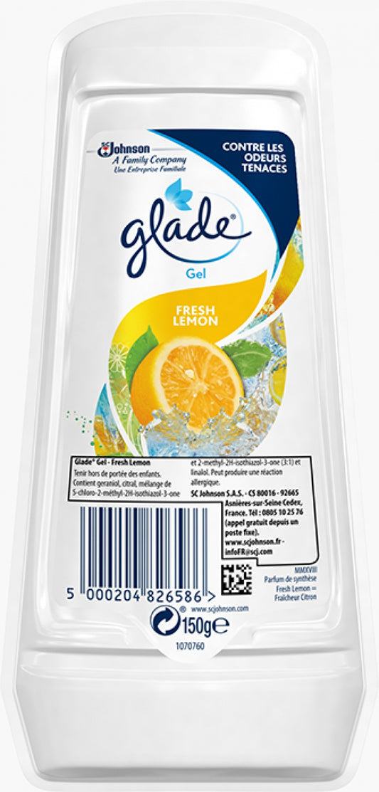 Glade Lemon, Odorizant Camera, Gel - 150g