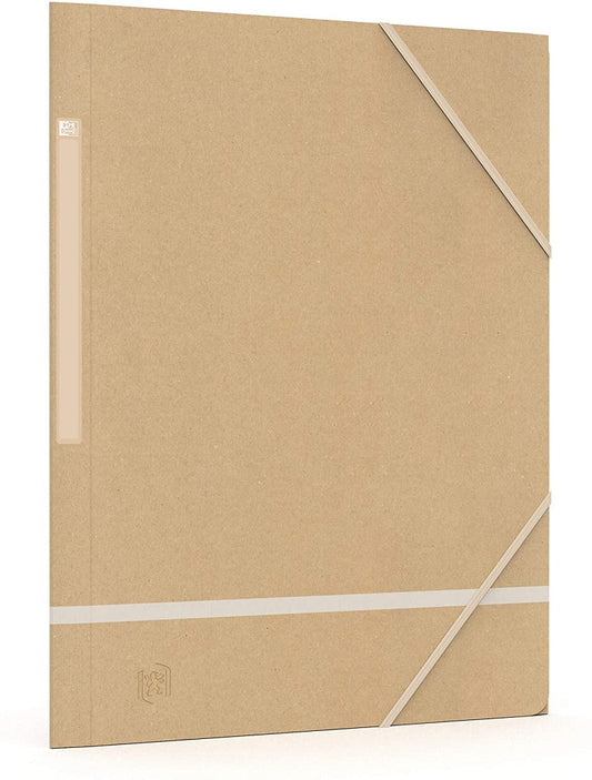Mapa Carton Reciclat, Cu Elastic Pe Colturi, 5 Buc/set, Oxford Touareg - Kraft/dungi Culori Asortate