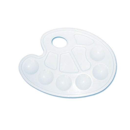 Paleta Acuarela Pictura DACO, Paleta pentru Amestecat Culori, Plastic, Alba, Paleta Pictura, Paleta pentru Acuarele, Paleta din Plastic pentru Pictura, Paleta Pictura Plastic, Paleta Creare Nuante, Palete Culori, Auxiliare Pictura