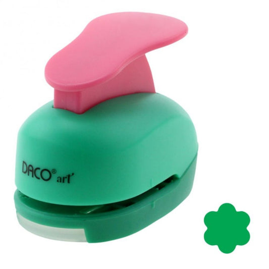 Perforator DACO Hobby, Model Floare, Multicolor, Plastic/Metal, Diametru 2.5 cm, Perforatoare Lucru Manual, Perforatoare Activitati Creative, Perforatoare Felicitari si Invitatii, Perforatoare Hartie, Perforator pentru Decoratiuni, Accesorii Craft