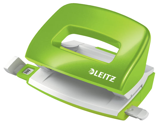 Perforator metalic Leitz WOW 5060 MINI NeXXt Series, 10 coli, verde