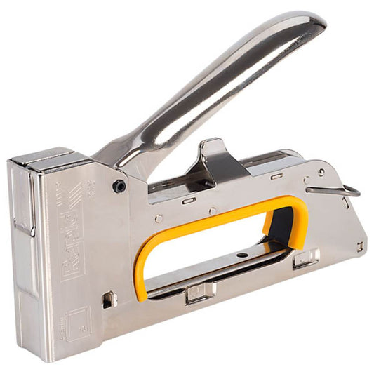 Tacker Metalic Rapid R23, Capse Nr. 13, Argintiu, Capsator Tip Tacker, Capsator Tip Cleste, Capsator Cleste, Capsatoare Tip Tacker, Tackere Metalice, Capsatoare Metalice, Capsatoare Tapiterie, Capsatoare Tip Cleste, Capsatoare Clesti, Capsator Metalic