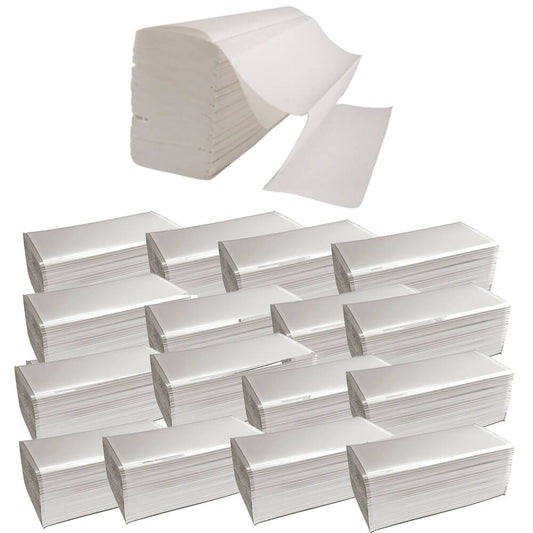Servetele V Hartie Alba, 24x20,5cm, 2 Straturi, 150buc/pachet, 20 Pachete/bax, Sano