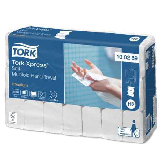 Servetele Z Expres Soft Premium 2 Straturi, 25.5x21.2 Cm, 150buc/set, 21 Set/bax, Tork