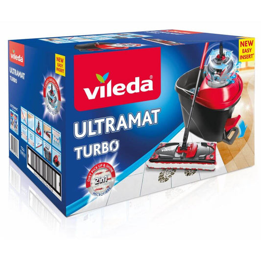 Set Galeata si Mop Plat Vileda Easy Wring Ultramat, Gri si Negru, Vileda Ultramax Set Galeata si Mop Plat, Set Curatenie Galeata si Mop, Set Menaj Galeata si Mop, Mopuri si Galeti Curatenie, Galeata Vileda si Mop Plat Microfibra