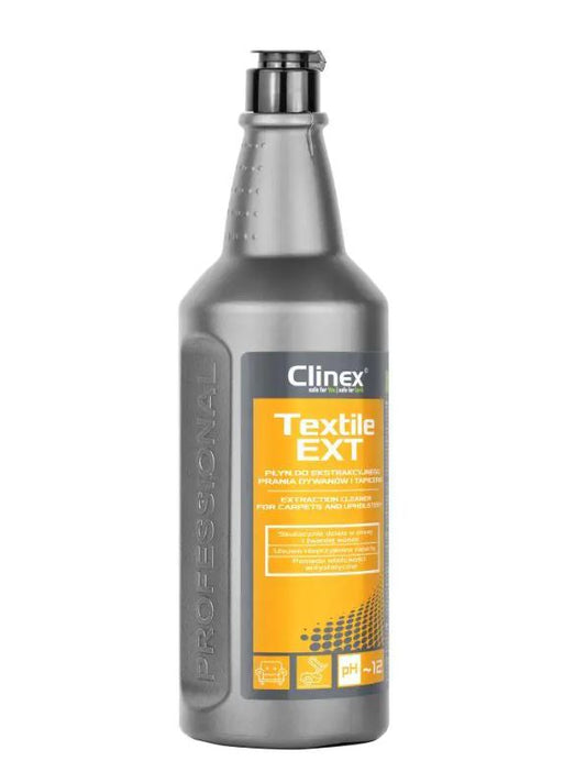 Clinex Textile Ext, 1 Litru, Detergent Concentrat Pentru Curatare Covoare Si Tapiterie