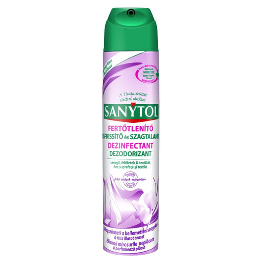Odorizant Dezinfectant Sanytol, 300 ml, pentru Aer, Textile si Suprafete, Parfum de Flori Margaritar, Dezodorizant Aer, Dezinfectant Aer, Dezodorizant Textile, Dezinfectant Textile, Dezinfectant Suprafete, Dezinfectant Aerosol