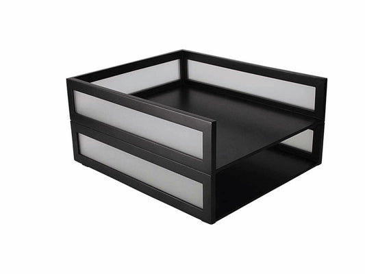 Tavita Documente Rolodex Shadow - Lemn/plexiglas